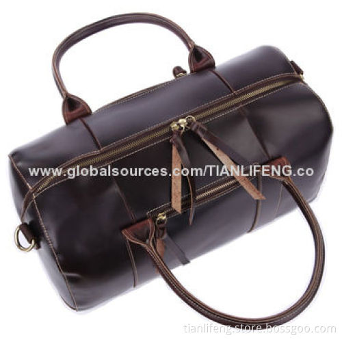 Vintage Handmade Leather Travel Bag